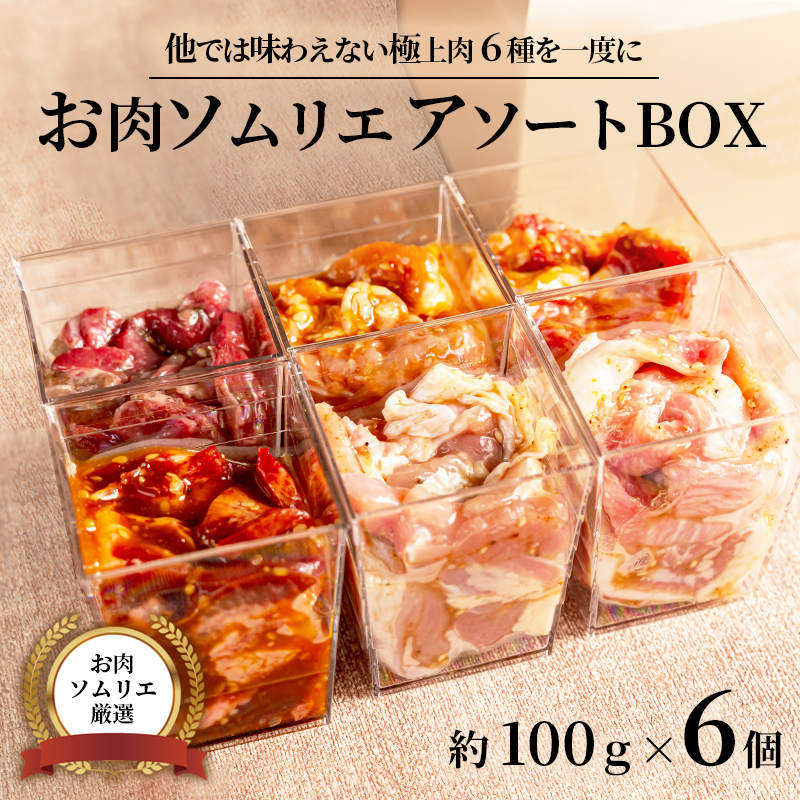 【お肉ソムリエ厳選】 肉アソートBOX 6種詰め合わせ | 焼肉 お肉セット アソートBOX 冷凍おかず 簡単調理 肉ギフト 焼肉セット 時短メニュー おつまみ 詰め合わせ 味付け肉 焼き肉 BBQ 贈答 贈り物 プレゼント 熨斗
