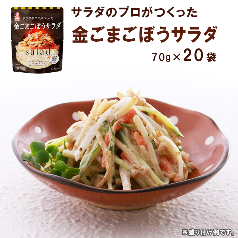 サラダのプロがつくった金ごまごぼうサラダ 個包装 20袋 個包装 金ごま ごぼうサラダ サラダ レトルト パウチ 個包装 お弁当 ご飯 おかず 食べ切り サイズ ケンコーマヨネーズ