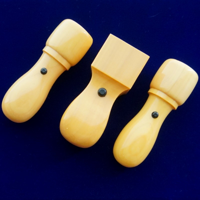 手彫り印鑑 法人印 認印 角印 3本 セット ケース付き