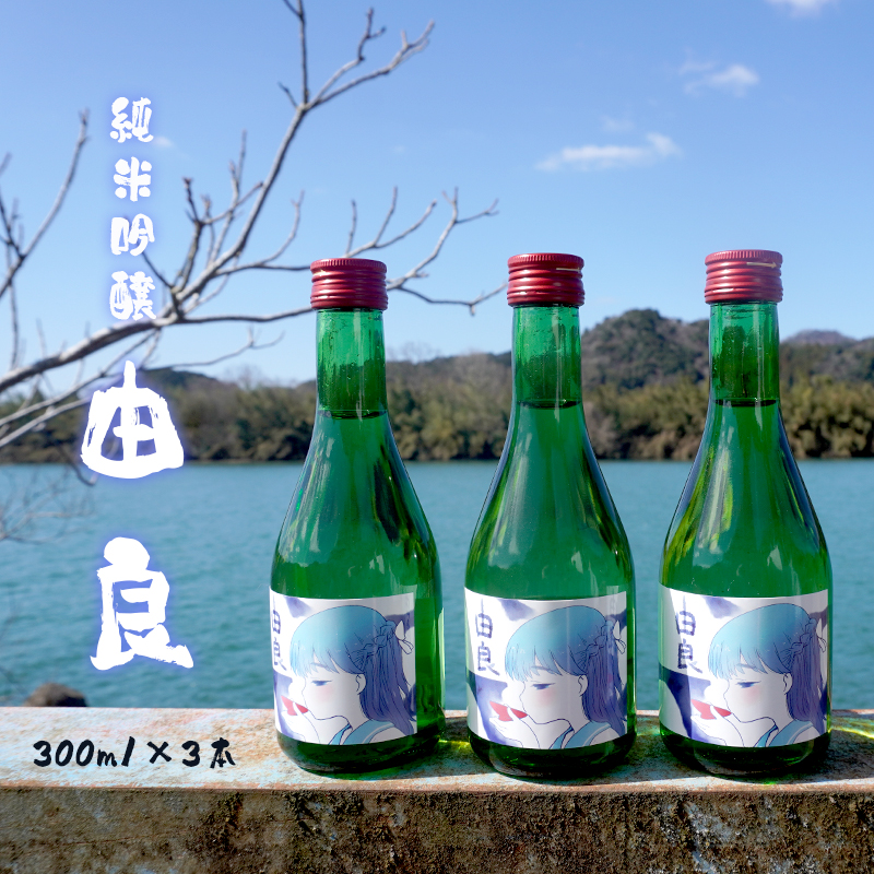 純米吟醸 由良 300ml×3本 日本酒 辛口 地酒 限定パッケージ 熨斗 贈答 ギフト 池田酒造 お酒 アルコール 京都 舞鶴 酒
