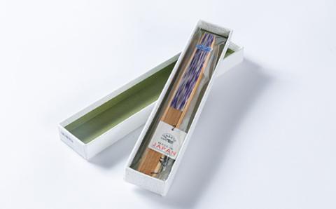 黒谷扇子「雪花絞り」女性用 紫色