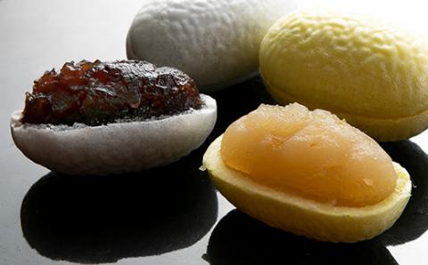 【京都 綾部】繭もなか 10袋入  柚子あん 小豆あん