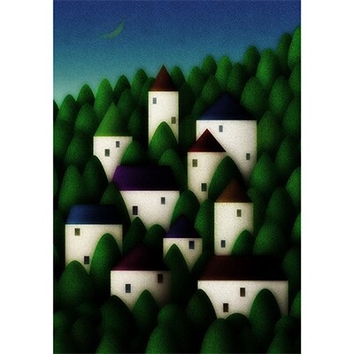 ＼京都・綾部の癒やし系作家/【絵画】　無邪気な憂鬱　額装サイズ526mmx412mm