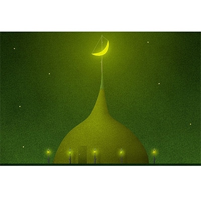 ＼京都・綾部の癒やし系作家/【絵画】特別な夜　額装サイズ526mmx412mm