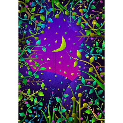 ＼京都・綾部の癒やし系作家/【絵画】　9月の秘密　額装サイズ526mmx412mm