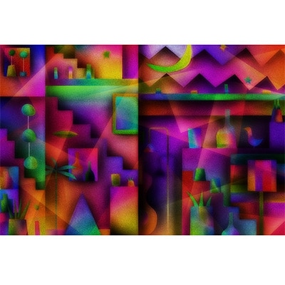 ＼京都・綾部の癒やし系作家/【絵画】　moving desire　額装サイズ526mmx412mm