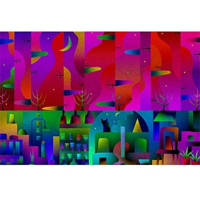 ＼京都・綾部の癒やし系作家/【絵画】　相対時間　額装サイズ526mmx412mm