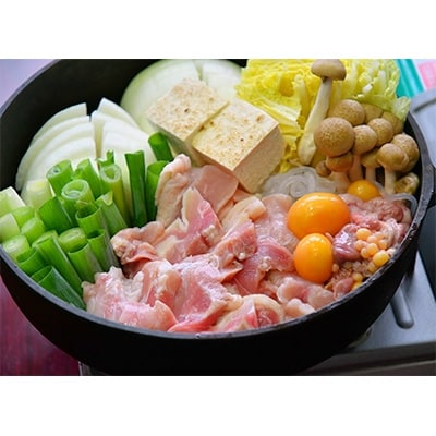 軍鶏すき焼き鍋【配送不可地域：離島】