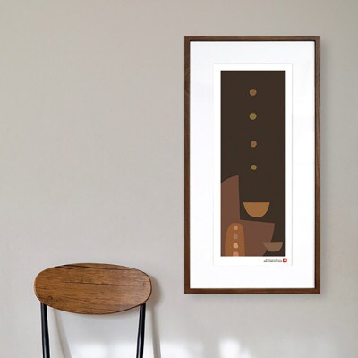 ＼注目の和紙アート/ 【絵画】やさしい記憶1　額装サイズ300mmx600mm　阿波紙