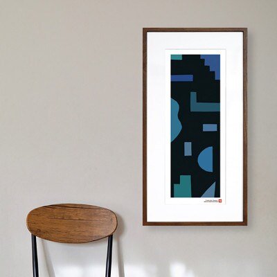 ＼注目の和紙アート/ 【絵画】静かな記憶1　額装サイズ300mmx600mm　阿波紙