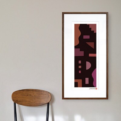 ＼注目の和紙アート/ 【絵画】静かな記憶3　額装サイズ300mmx600mm　阿波紙