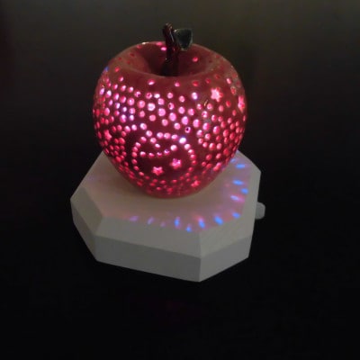 【星が綺麗なまち綾部】LEDランプ「りんご」