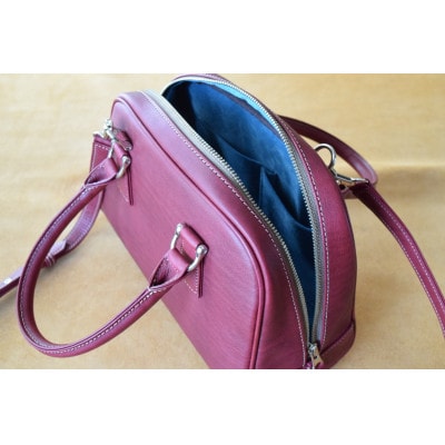 高級イタリアンレザー ボストンバック モスト ショルダー付き