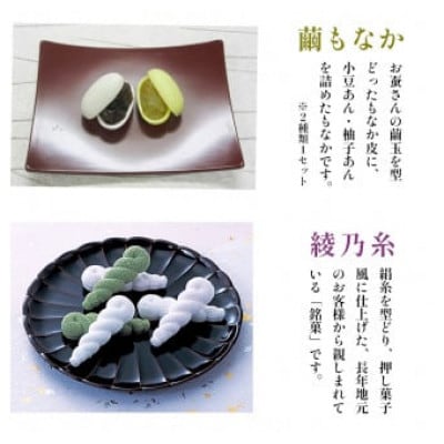 よしみ菓子舗 詰め合わせ(繭もなか6袋+綾乃糸14本)