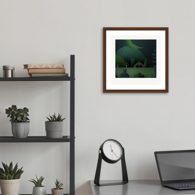 深と円 [しかくいえ]13【絵画】 額装サイズ266mmx266mm