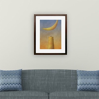 ＼京都・綾部の癒やし系作家/【絵画】複雑な朝　額装サイズ526mmx412mm