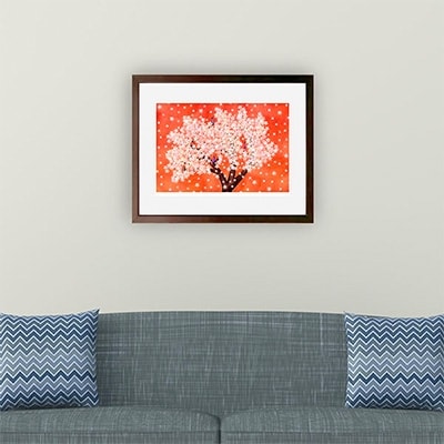 ＼京都・綾部の癒やし系作家/【絵画】】桜　額装サイズ526mmx412mm