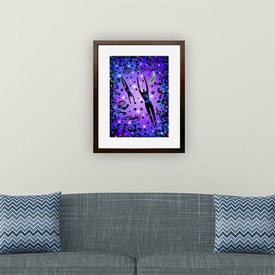 ＼京都・綾部の癒やし系作家/【絵画】　泳ぐ人　額装サイズ526mmx412mm