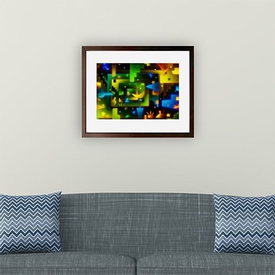 ＼京都・綾部の癒やし系作家/【絵画】　グリーンノスタルジア　額装サイズ526mmx412mm