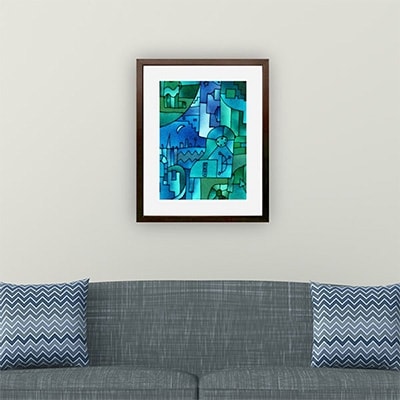 ＼京都・綾部の癒やし系作家/【絵画】　ピアノ弾きの夜　額装サイズ526mmx412mm