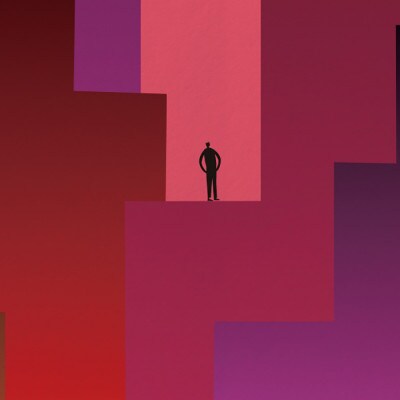 ＼注目の和紙アート/ 【絵画】夕暮れの街　額装サイズ300mmx600mm　阿波紙