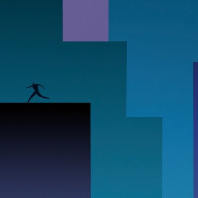 ＼注目の和紙アート/ 【絵画】夜の街　額装サイズ300mmx600mm　阿波紙