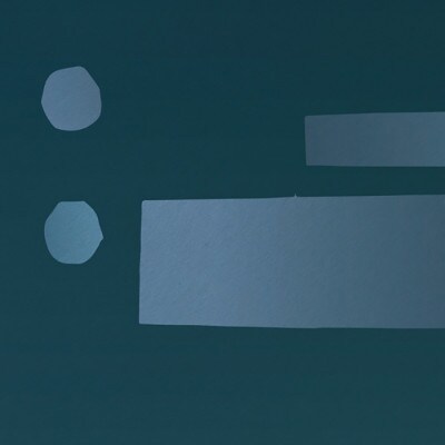 ＼注目の和紙アート/ 【絵画】沈む藍　額装サイズ300mmx600mm　阿波紙