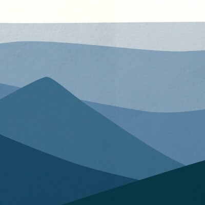 ＼注目の和紙アート/ 【絵画】弥山　額装サイズ300mmx600mm　阿波紙