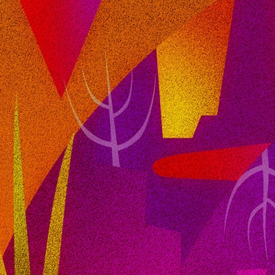 ＼京都・綾部の癒やし系作家/【絵画】　赤いシンボル　　額装サイズ526mmx412mm