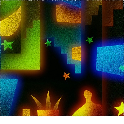 緑と黒 [しかくいえ]16【絵画】 額装サイズ266mmx266mm