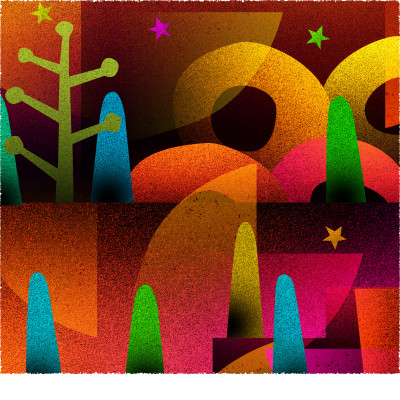 塔と輪 [しかくいえ]26【絵画】 額装サイズ266mmx266mm