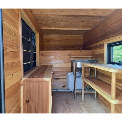 軽トラキッチンカーユニット　【※お客さまご希望地で組み立て】【配送不可地域：離島・北海道・沖縄県】