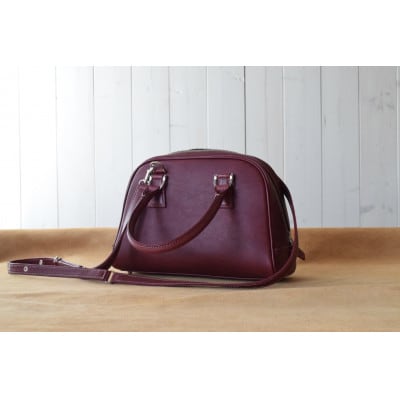 高級イタリアンレザー ボストンバック モスト ショルダー付き