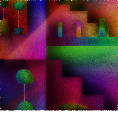 影と灯 [しかくいえ]04【絵画】 額装サイズ266mmx266mm