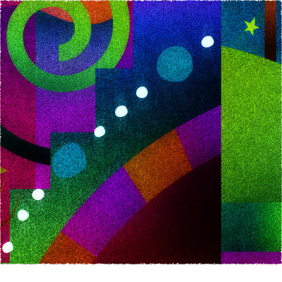 彩と輪 [しかくいえ]10【絵画】 額装サイズ266mmx266mm