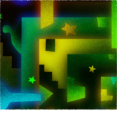 緑と思 [しかくいえ]18【絵画】 額装サイズ266mmx266mm