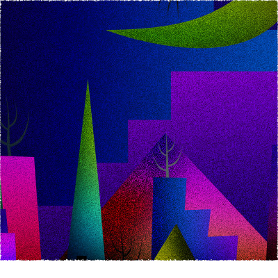 街と塔 [しかくいえ]22【絵画】 額装サイズ266mmx266mm