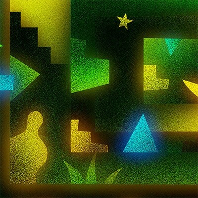 ＼京都・綾部の癒やし系作家/【絵画】　グリーンノスタルジア　額装サイズ526mmx412mm