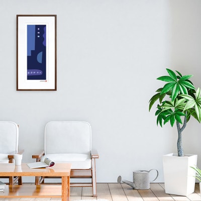 ＼注目の和紙アート/ 【絵画】やさしい記憶5　額装サイズ300mmx600mm　阿波紙