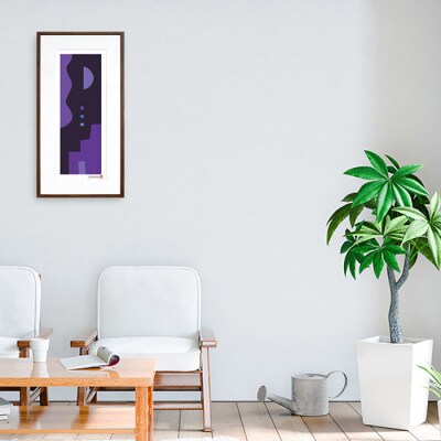 ＼注目の和紙アート/ 【絵画】やさしい記憶4　額装サイズ300mmx600mm　阿波紙