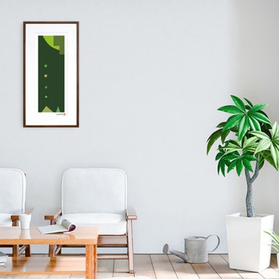 ＼注目の和紙アート/ 【絵画】やさしい記憶2　額装サイズ300mmx600mm　阿波紙