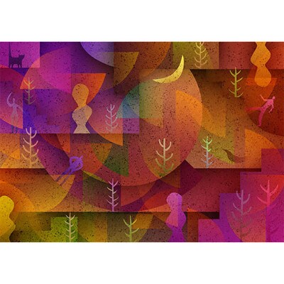 ＼京都・綾部の癒やし系作家/【絵画】　季節の中で　　額装サイズ526mmx412mm