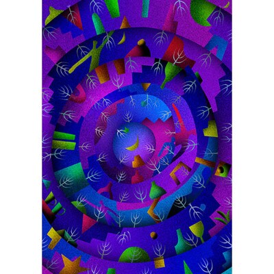 ＼京都・綾部の癒やし系作家/【絵画】　記憶の階層　　額装サイズ526mmx412mm