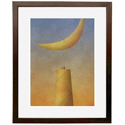 ＼京都・綾部の癒やし系作家/【絵画】複雑な朝　額装サイズ526mmx412mm