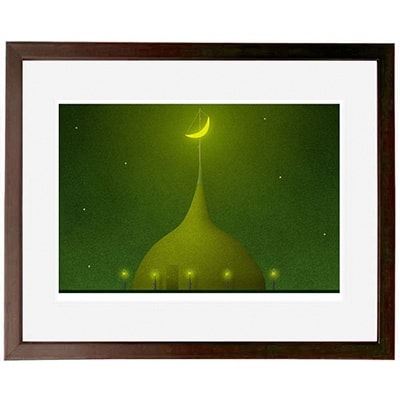 ＼京都・綾部の癒やし系作家/【絵画】特別な夜　額装サイズ526mmx412mm