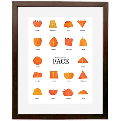 ＼京都・綾部の癒やし系作家/【絵画】　FACE　額装サイズ526mmx412mm