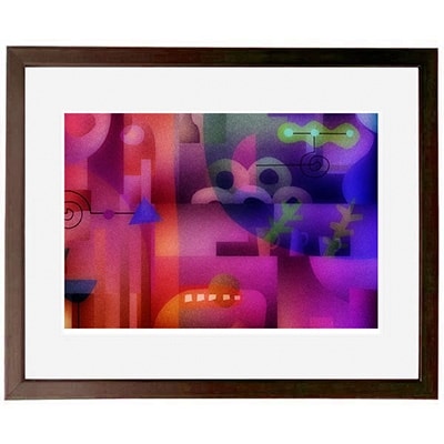 ＼京都・綾部の癒やし系作家/【絵画】　パン屋の思惑 　額装サイズ526mmx412mm