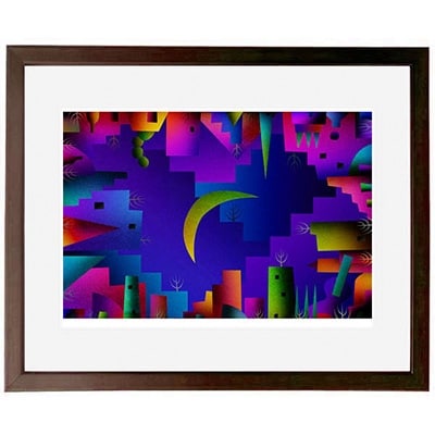 ＼京都・綾部の癒やし系作家/【絵画】　シンボリックな街　額装サイズ526mmx412mm