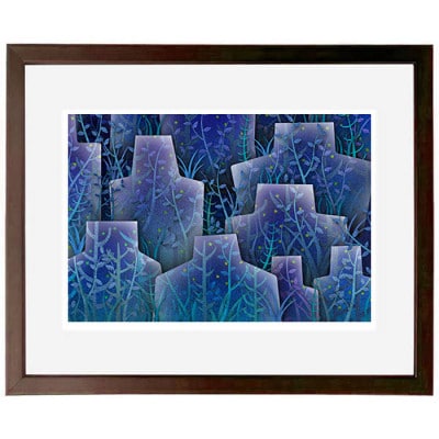 ＼京都・綾部の癒やし系作家/【絵画】　森　　額装サイズ526mmx412mm