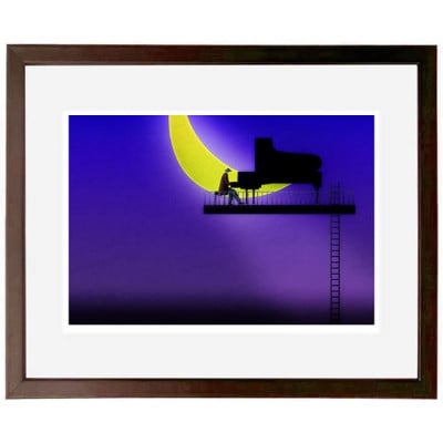 ＼京都・綾部の癒やし系作家/【絵画】　透明な音楽　　額装サイズ526mmx412mm